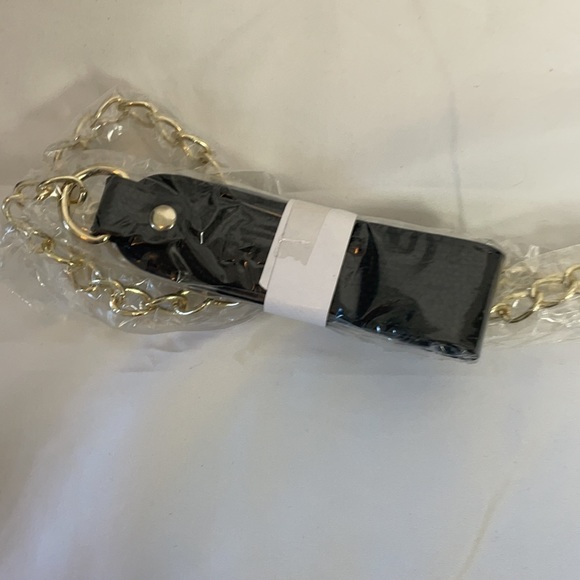 Forever 21 Black Purse Gold Shoulder Strap - Picture 9 of 9